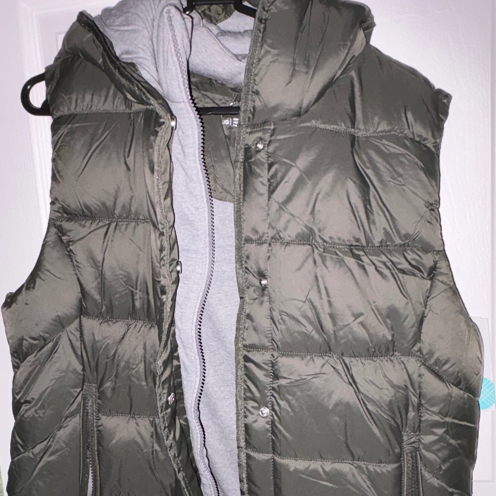 Olive green vest